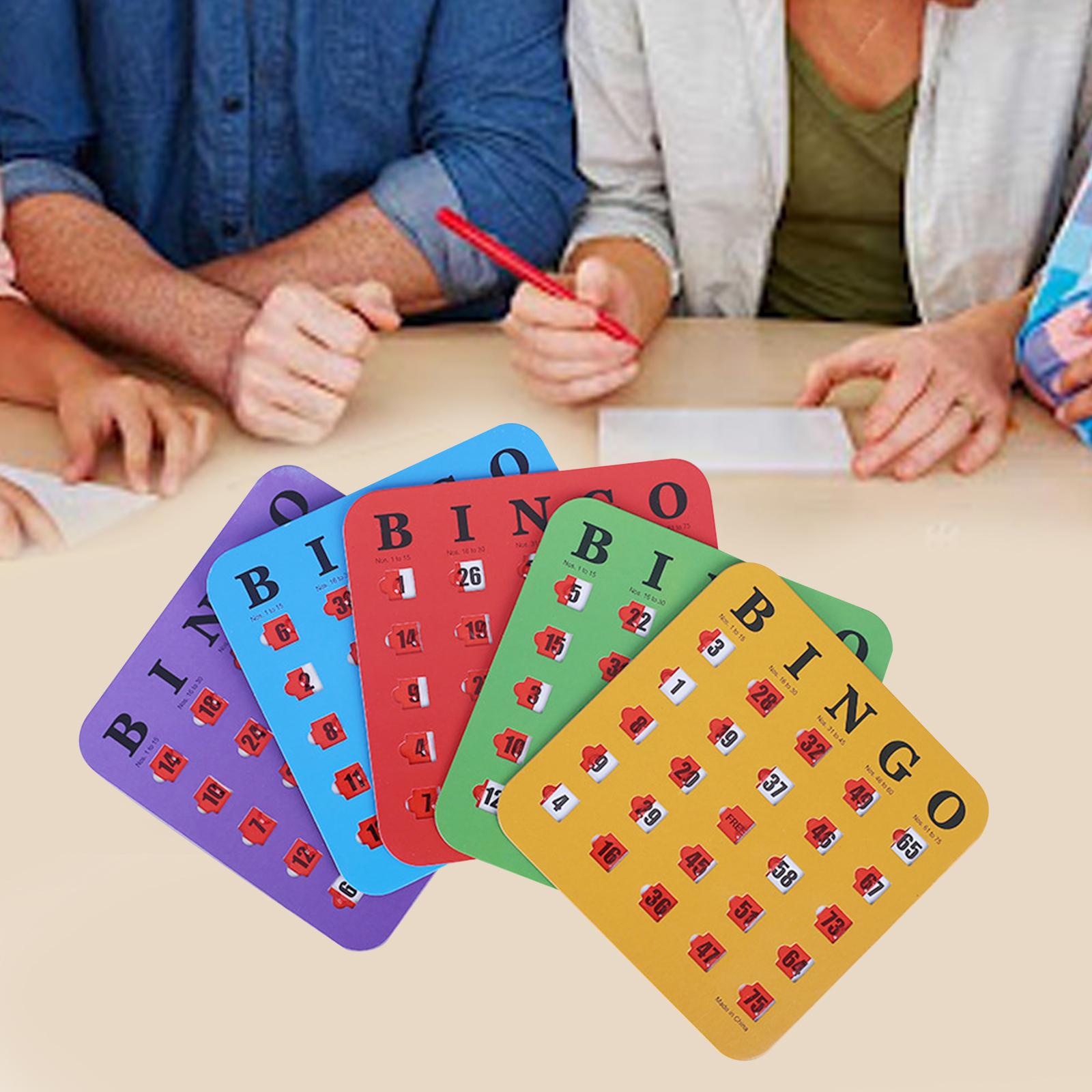Party Games For Adults Large Group - 5 Parça Bingo Oyun Kartları Büyük